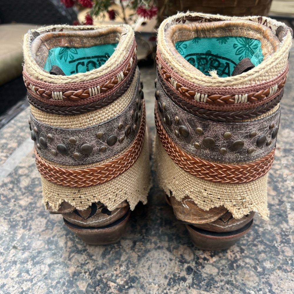 Corral Boho Boots with Removable Shafts - Picture 4 of 8